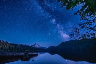 Milky Way over Lost lake, Oregon, lost lake Or, Mount Hood OR, Mt Hood, Mount Hood, Lost lake