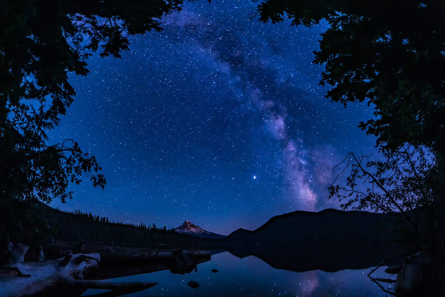 Milky Way over lost Lake Oregon