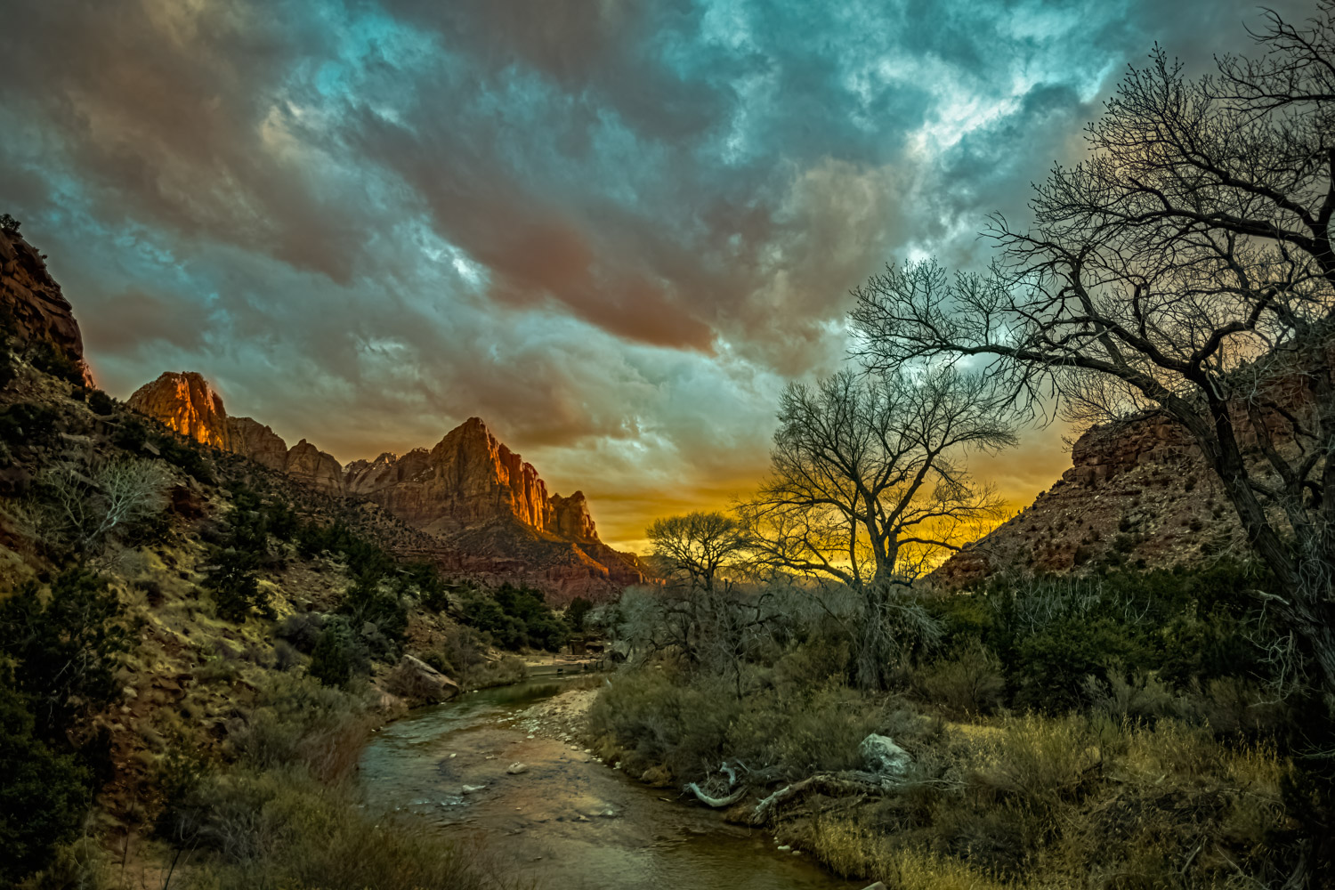 Zion Utah, Zion, Sunset, Zion sunset, Sunset Zion Utah, Utah