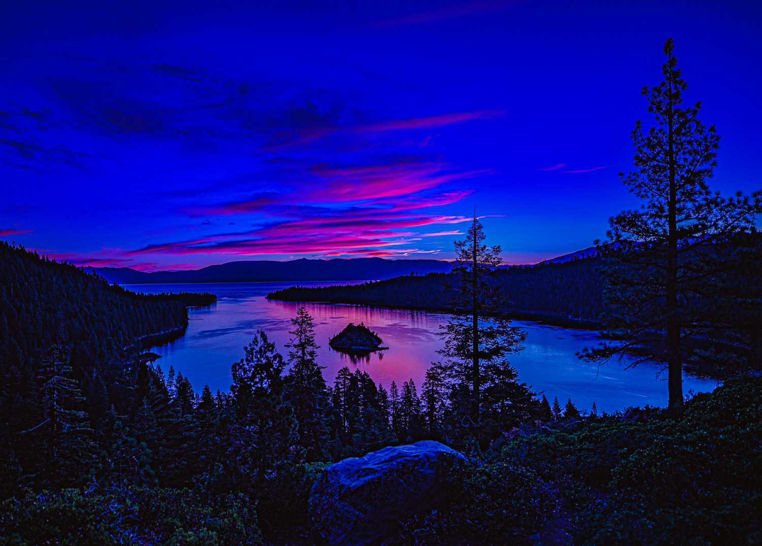 Sunrise, emerald bay, Lake Tahoe, CA.