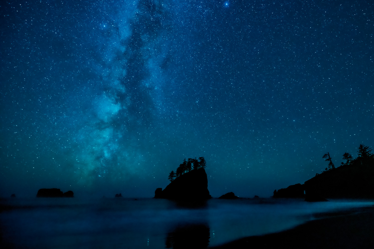 Milky Way, Second beach, La Push, WA, nightscape